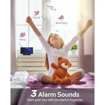 GOLOZA Upgraded Alarm Clock: Clear Display & Adjustable Features