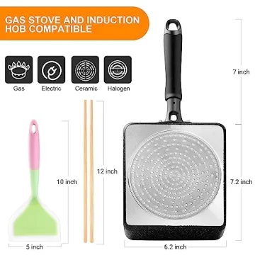 HAPPI STUDIO Tamagoyaki Pan - Nonstick Japanese Omelette Pan