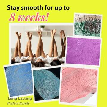 Complete Home Waxing Kit for Women: For Face Brazilian Eyebrow Bikini Leg & Sensitive Skin Hair Removal - with 5 Packs Hard Wax Beads Wax Warmer Kit