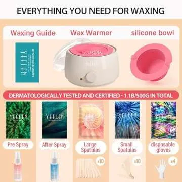 Complete Home Waxing Kit for Easy Hair Removal