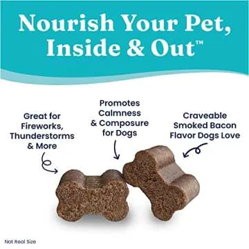 Solid Gold Dog Calming Chews for Dogs, Treats with Melatonin & Valerian Root - 120 Count, All Breeds & Sizes