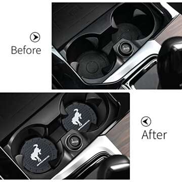 Durable Car Cup Holder Coaster for Ford Bronco Sport