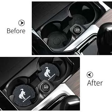 Durable Car Cup Holder Coaster for Ford Bronco Sport