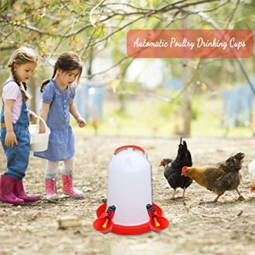 10pcs Chicken Waterer Easy Install Poultry Hydration Kit