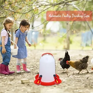 10pcs Chicken Waterer Easy Install Poultry Hydration Kit