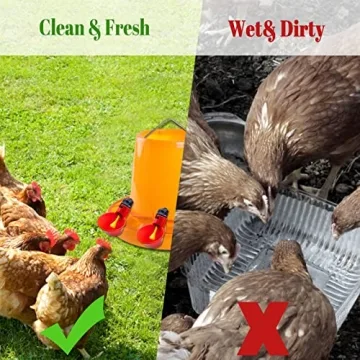 10pcs Chicken Waterer Easy Install Poultry Hydration Kit