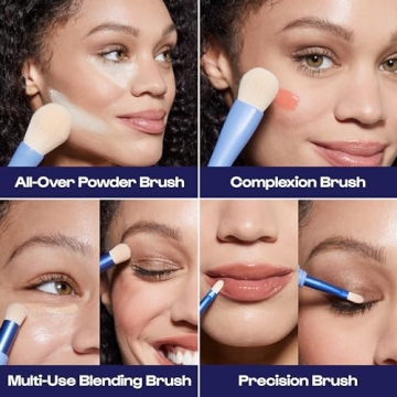 Alleyoop 4-in-1 Vegan Makeup Brush for Travel & Daily Use