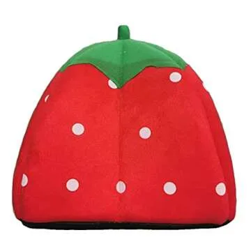 SHOPTREND Strawberry Pet Bed for Guinea Pig Bunny Kittens