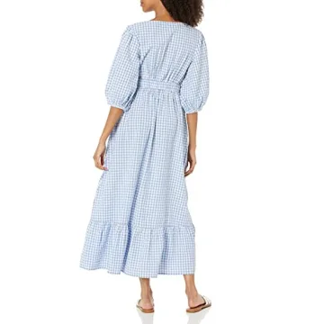 The Drop Women's Calie Puff Sleeve Maxi Dress - Summer Style