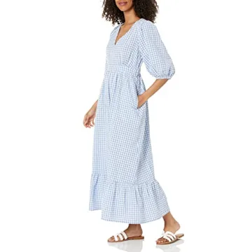 The Drop Women's Calie Puff Sleeve Maxi Dress - Summer Style