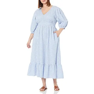 The Drop Women's Calie Puff Sleeve Maxi Dress - Summer Style