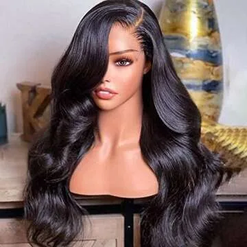 BEEOS 13x4 Full Frontal SKINLIKE Real HD Lace Wig Pre-Plucked, 0.10mm Ultra-thin HD Lace Vivid Clean Hairline Bleached Small Knots 180% Density Body Wave Full Cuticle Aligned Virgin Hair 20 Inch