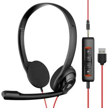 NUBWO HW02 USB Computer Headset - Clear Sound & Microphone