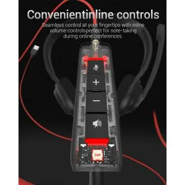 NUBWO HW02 USB Computer Headset - Clear Sound & Microphone