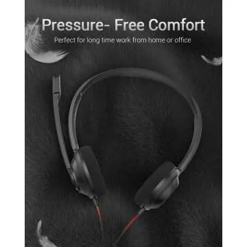 NUBWO HW02 USB Computer Headset - Clear Sound & Microphone