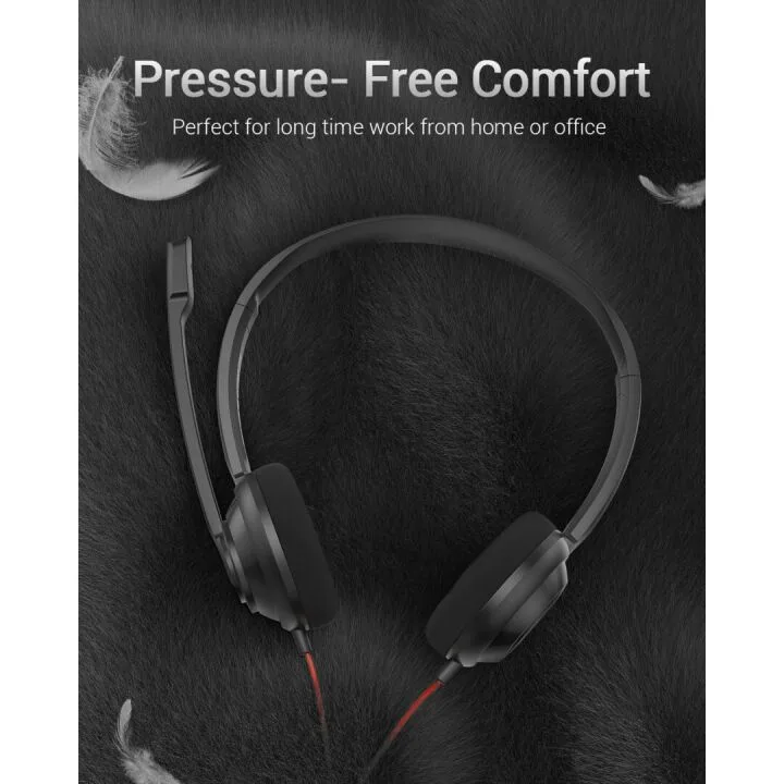 NUBWO HW02 USB Computer Headset - Clear Sound & Microphone