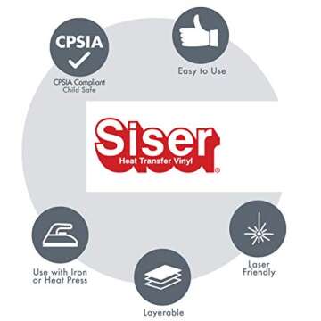 Siser EasyWeed Heat Transfer Vinyl 15" x 5ft Roll White