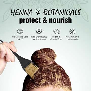 Light Mountain Henna Hair Color & Conditioner - Burgundy Hair Dye for Men/Women, Organic Henna Leaf Powder and Botanicals, Chemical-Free, Semi-Permanent Hair Color, 4 Oz.