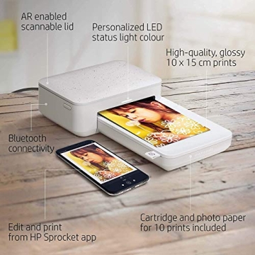 HP Sprocket Studio Printer for Vibrant 4x6 Photos