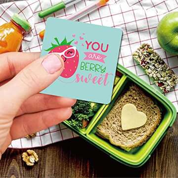 Gexond Creative Lunch Box Notes for Kids - 60 Motivational Cards