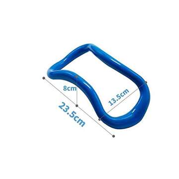 MINGYNS Yoga Ring for Leg Calves,Fitness Circle for Back Toning Thighs Abs and Legs,Training Ring for Yoga, Mobility, Pilates,Gymnastics Exercise Workout (Purple)