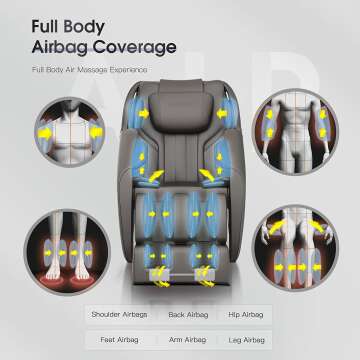 BOSSCARE Zero Gravity Massage Chair with Bluetooth