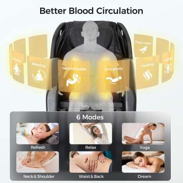 BOSSCARE Zero Gravity Massage Chair with Bluetooth