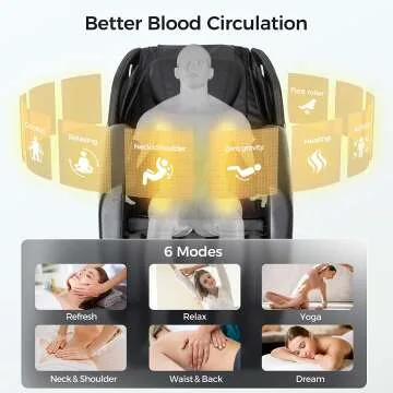 BOSSCARE Zero Gravity Massage Chair with Bluetooth