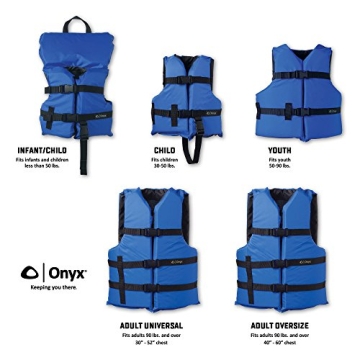 ONYX Oversized Boating Life Jacket for Water Sports