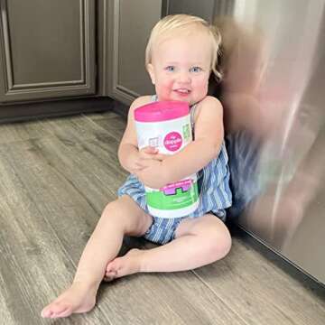 Dapple Baby All Purpose Wipes - Plant Based Lavender Wipes, 75 Count