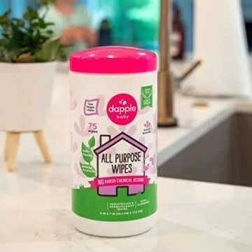 Dapple Baby All Purpose Wipes - Plant Based Lavender Wipes, 75 Count