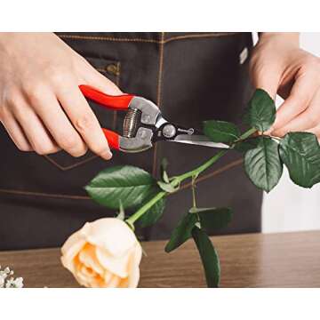 Sanung Pruning Shears Garden Tools Shears Lasting Sharp Labor-Saving for Trimming Plants Fruit Branches Shrub and Flower Suitable for Parks and Courtyard