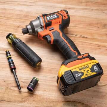 Klein Tools 32933M 6-in-1 Metric Impact Socket Set, 3 Flip Sockets with 6 Metric Hex Sizes 7 mm to 1...