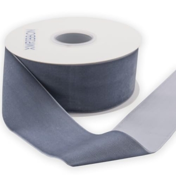 XMRIBBON Dusty Blue Velvet Ribbon 2 Inch by 10 Yards Spool