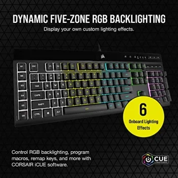 CORSAIR K55 RGB PRO Gaming Keyboard with Dynamic Lighting