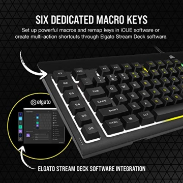 CORSAIR K55 RGB PRO Gaming Keyboard with Dynamic Lighting