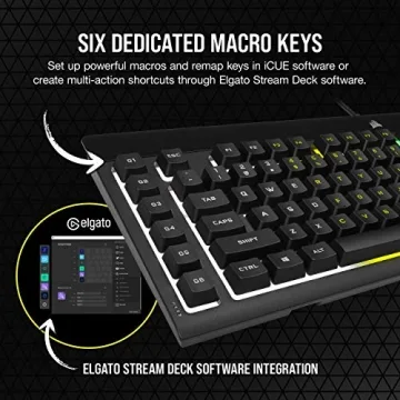 CORSAIR K55 RGB PRO Gaming Keyboard with Dynamic Lighting