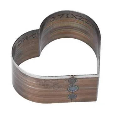 7pcs Leather Die Cutter Hollow Punching Tool Heart Shaped Cutting 20-50mm Punching Die Set for Bag Belt Wallet Handmade DIY Leather Craft