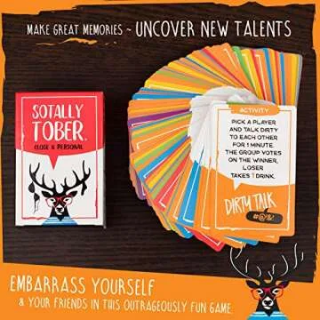 Sotally Tober Drinking Games for Adults - Close and Personal Edition for Outrageously Fun Adult Party Card Game