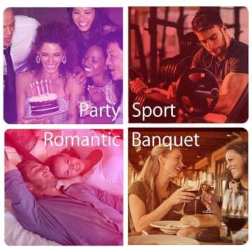 ILC RGB LED Light Bulb, Color Changing 40W Equivalent, Daylight White, 450LM Dimmable 5W E26 Screw Base RGBW, Mood Light Bulb - 12 Color Choices - Timing Infrared Remote Control Included (4 Pack)