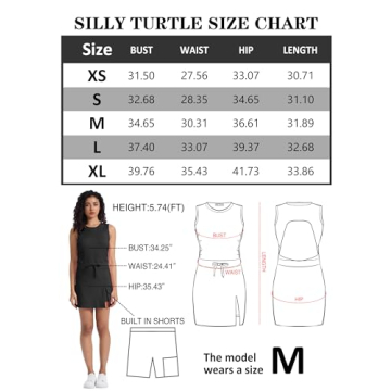 Silly Turtle Womens Workout Romper with Built in Shorts