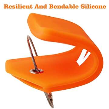 Gostwo 2 Pack Silicone Luggage Tags for Suitcases, 26 Initial Letter Baggage Labels Handbag School Bag Suitcase Instrument Tag with Stainless Steel Loop(Orange)(Letter A)