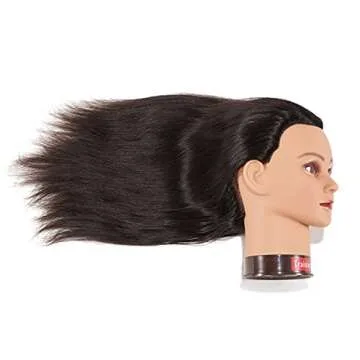 20-22" Human Hair Mannequin Head for Cosmetology Training