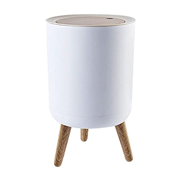 Nordic Trash Can with Lid - 7L Stylish Waste Basket