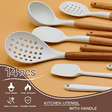 Stylish Kitchen Cooking Utensils Set with Holder
