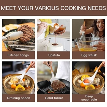 Stylish Kitchen Cooking Utensils Set with Holder