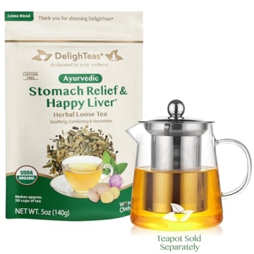 DelighTeas Ayurvedic Liver Detox Tea for Digestion
