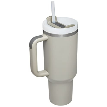 Stanley Quencher H2.0 FlowState Stainless Steel Vacuum Insulated Tumbler with Lid and Straw for Water, Iced Tea or Coffee, Smoothie and More, Flint, 40 oz