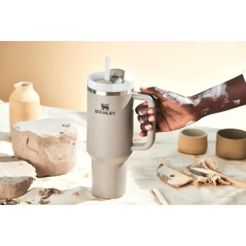 Stanley Quencher H2.0 FlowState Stainless Steel Vacuum Insulated Tumbler with Lid and Straw for Water, Iced Tea or Coffee, Smoothie and More, Flint, 40 oz