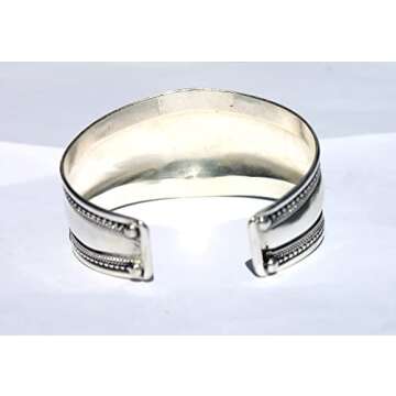 Boho One Stone Blue Stabilized-Turquoise Adjustable Cuff Bracelet | Jewelry for Men & Women